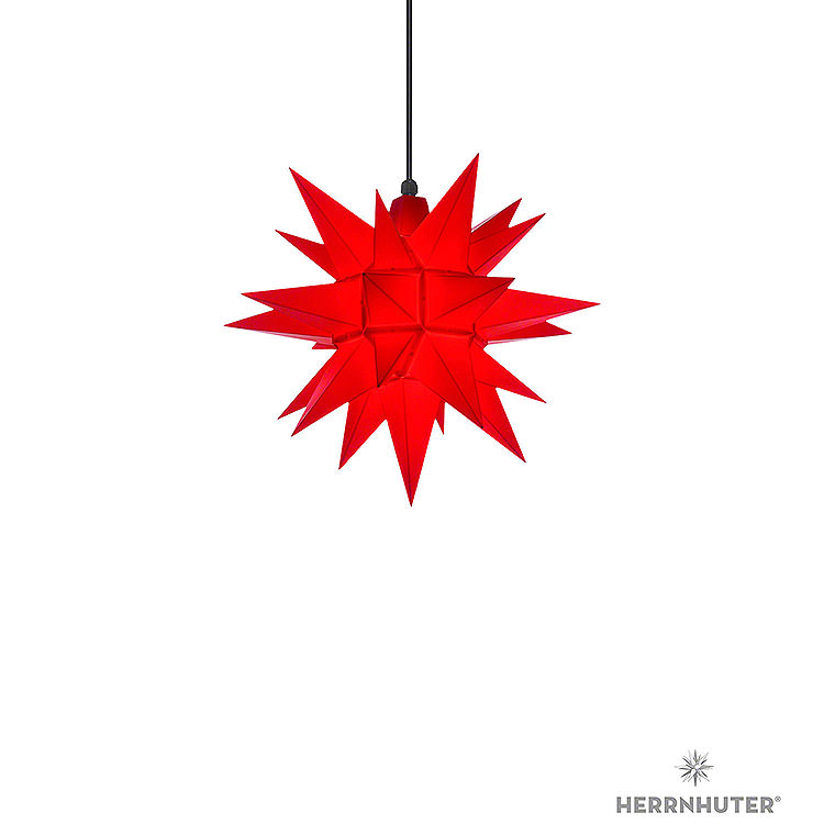Herrnhuter Moravian Star A4 Red Plastic  -  40cm/16 inch