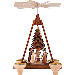 1 - Tier Christmas Pyramid  -  Nativity Scene  -  29cm / 11 inch