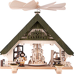 1 - Tier Pyramid House  -  Crafter's Workshop green  -  28cm / 11 inch