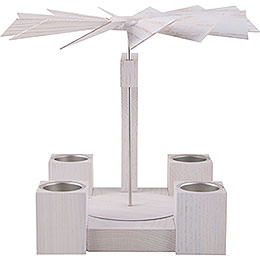 1 - Tier Pyramid  -  Modern Whitel Oak Blank  -  24cm / 10 inch
