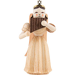 Angel Long Pleated Skirt with Panpipe, Natural  -  6,6cm / 2.6 inch