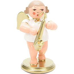 Angel White/Gold with Saxophone  -  6,0cm / 2 inch