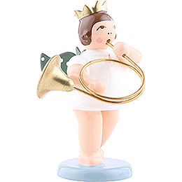 Angel with Crown and Parforce Horn  -  6,5cm / 2.5 inch