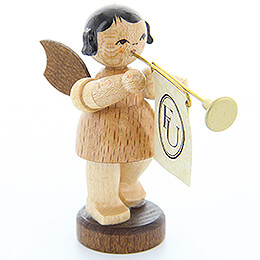Angel with Fanfare  -  Natural Colors  -  Standing  -  6cm / 2.4 inch