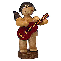 Angel with Guitar  -  Natural Colors  -  Standing  -  6cm / 2,3 inch
