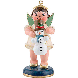 Angel with Snowman  -  6,5cm / 2.6 inch