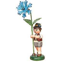 Blumenkind Junge mit Kornblume  -  11cm