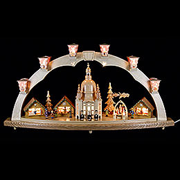 Candle Arch  -  Church of Our Lady with Pyramid  -  80x40cm / 31.5x15.8 inch