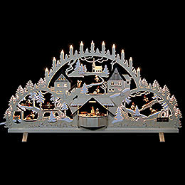 Candle Arch  -  Erzgebirge Scene  -  100x56x16cm / 39x22x6 inch
