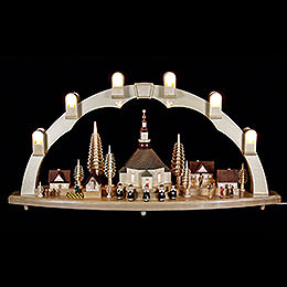 Candle Arch  -  Seiffen Church with Village  -  31x16 inch  -  80x41cm / 16.1 inch