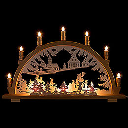 Candle Arch  -  Winter Children  -  66x41cm / 26x16.1 inch