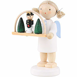 Flax Haired Angel with Candle Arch  -  5cm / 2 inch