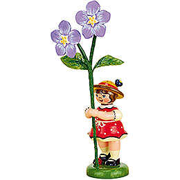 Flower Girl with Flax  -  11cm / 4,3 inch
