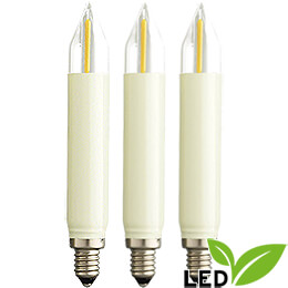 LED - Kleinschaftkerze Filament universal für 14 - 55V  -  Sockel E10