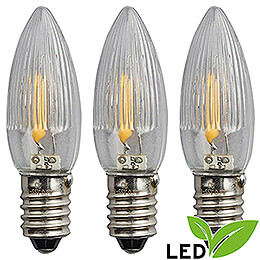 LED - Riffelkerze Filament  -  Sockel E10  -  12V