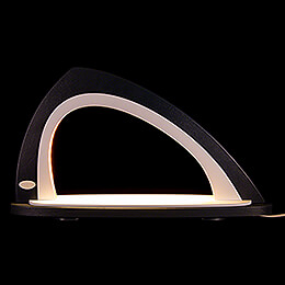 Light Arch without Figurines  -  Asymmetrical Grey/White  -  52x29,7cm / 20.5x11.7 inch