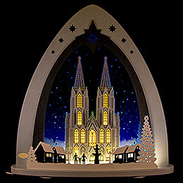 Light Triangle  -  "Cologne Cathedral"  -  52x53,5x9cm / 20x21x3.5 inch