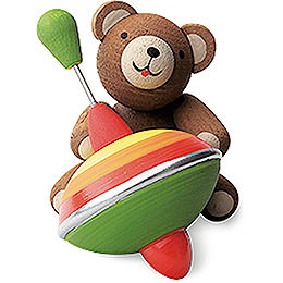 Lucky Bear with Humming Top  -  3cm / 1.2 inch