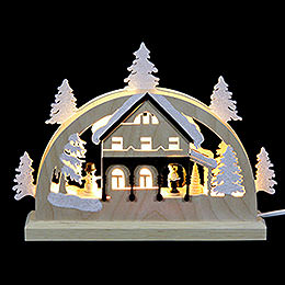 Mini Candle Arch  -  Forest House  -  23x15x4.5cm / 9x6x2 inch