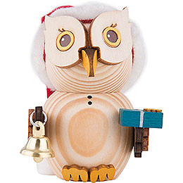 Mini Owl Santa  -  7cm / 2.8 inch