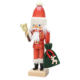 Nussknacker Weihnachtsmann mit Glocke  -  30,5cm
