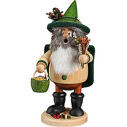 Smoker  -  Forest Gnome Herb Gatherer Green  -  25cm / 10 inch