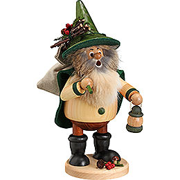 Smoker  -  Forest Gnome Hiker, Green  -  25cm / 10 inch