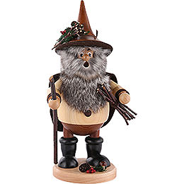 Smoker  -  Forest Gnome Wood Collector, Natural  -  25cm / 10 inch