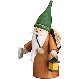 Smoker  -  Gnome Wood Gatherer  -  16cm / 6.3 inch