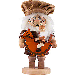 Smoker  -  Gnome with Horseman  -  28,5cm / 11.2 inch