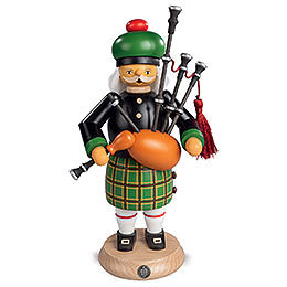 Smoker  -  Scotsman in Highland Costume with Bagpipe  -  27cm / 11 inch