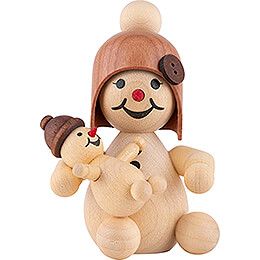 Snowgirl with Doll  -  7cm / 2.8 inch