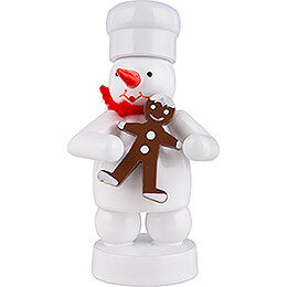 Snowman Baker with Gingerbread Man  -  8cm / 3.1 inch