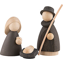 The Holy Family Natural/Anthracite  -  Small  -  7cm / 2.8 inch