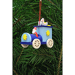Tree Ornament  -  Santa Claus in Truck  -  7,2cm / 2.8 inch