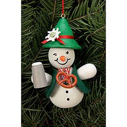 Tree Ornament  -  Snowman Bavarian  -  6,6x9,0cm / 2x3 inch