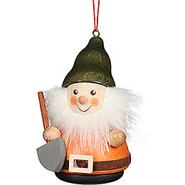 Tree Ornament Teeter Man Dwarf with Shovel  -  8cm / 3.1 inch
