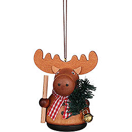 Tree Ornament  -  Teeter Man Moose Natural  -  7,5cm / 3 inch