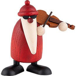 Weihnachtsmann mit Geige  -  9cm